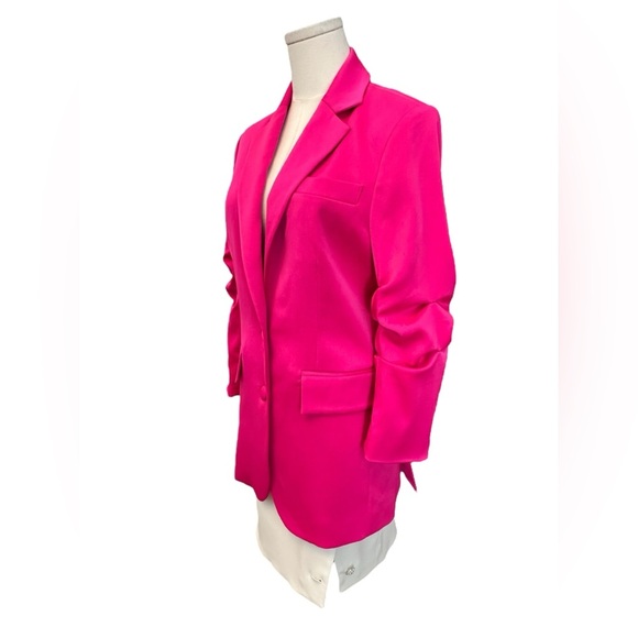GENERATION LOVE Hot Pink Blazer Oversized Fit Women Size XS S M $300 MSRP NWOT - Picture 4 of 8